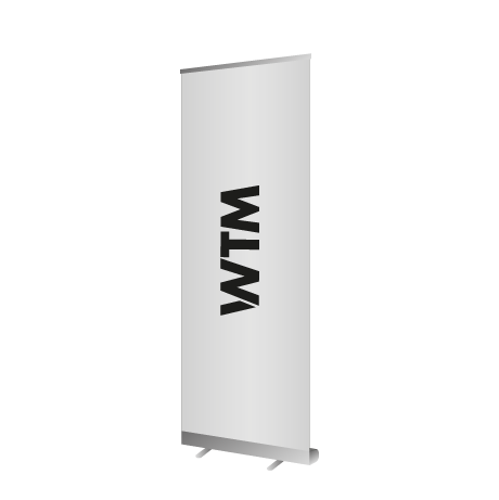 Roll-Up Budget | B 100 cm x H 200 cm | einseitig bedruckt